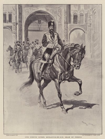 Our Coming Guest, Muzaffir-ed-Din, Shah of Persia by Georges Bertin Scott